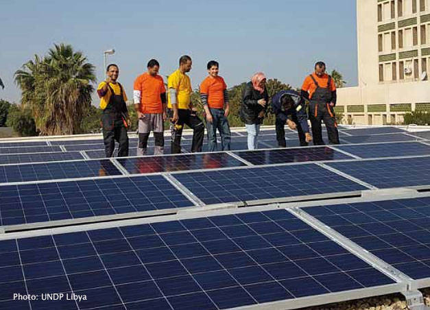 Solar panels provide a stable, clean and reliable energy supply