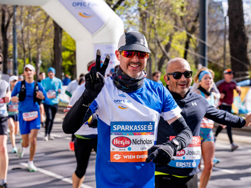 an opec fund staff running the marathon