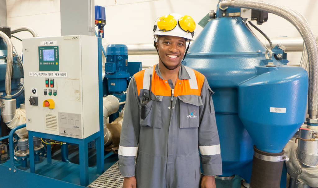 Worker at Athi River power plant